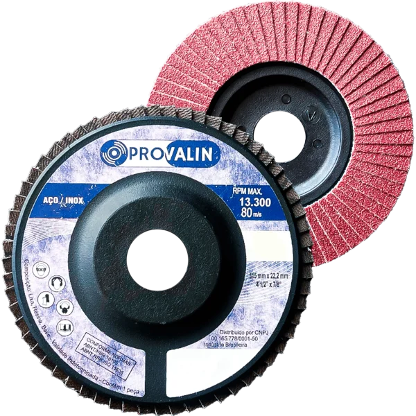 Disco Flap Alumínio - Nylon + Óxido de Alumínio