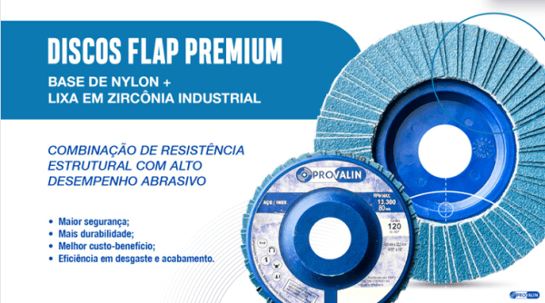 Disco Flap Premium - Nylon + Zircônia